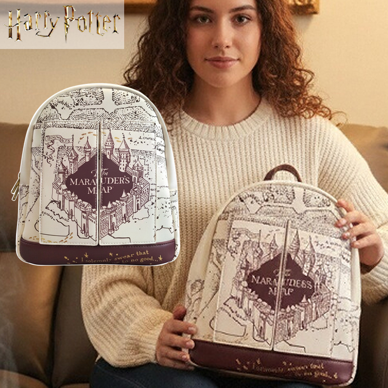 Harry Potter Map Printed Cospl - Fashion Backpack Women recension och pris