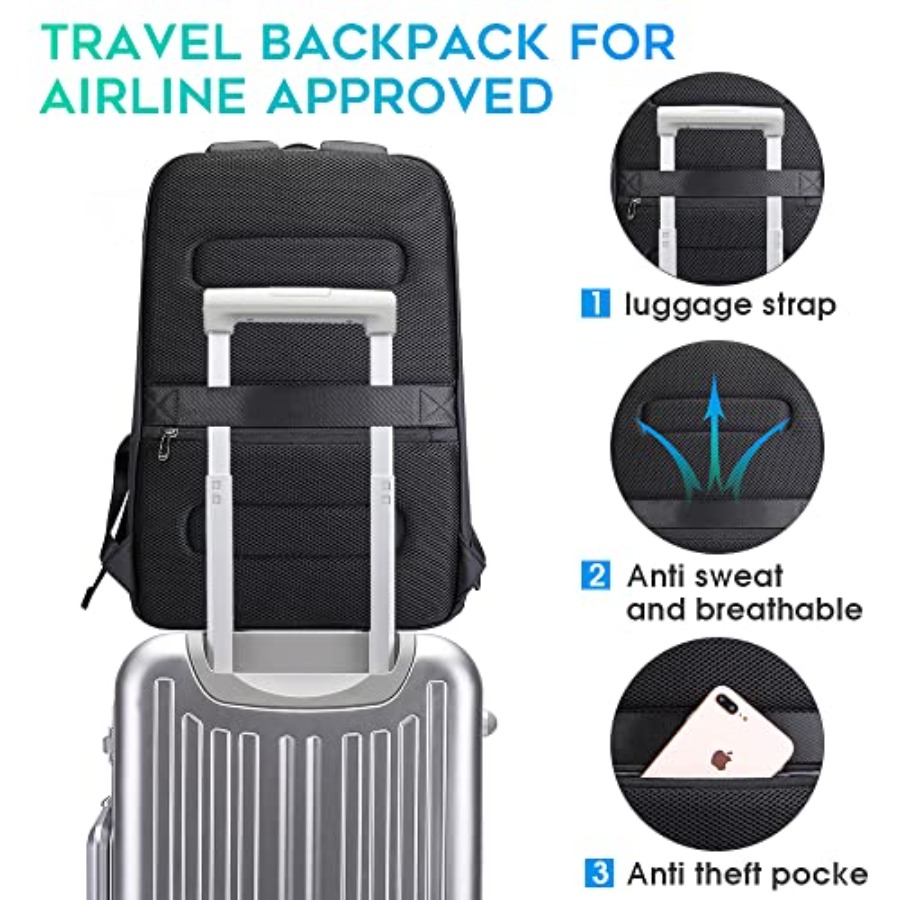 Business Smart Backpack Waterp - Laptop Backpack 15.6 recension och pris