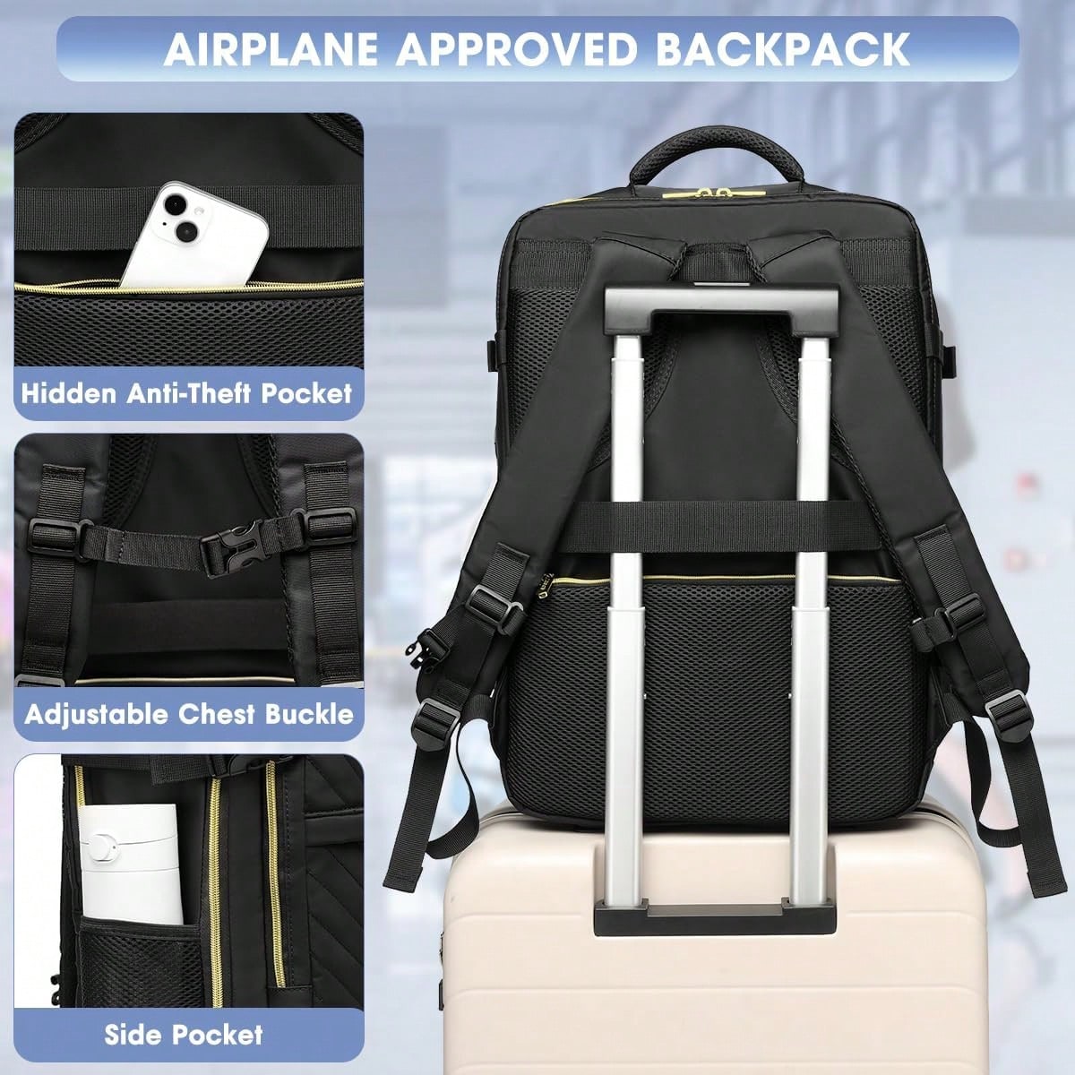 Large Carry On Travel Backpack - Travel Backpack Anti Theft recension och pris
