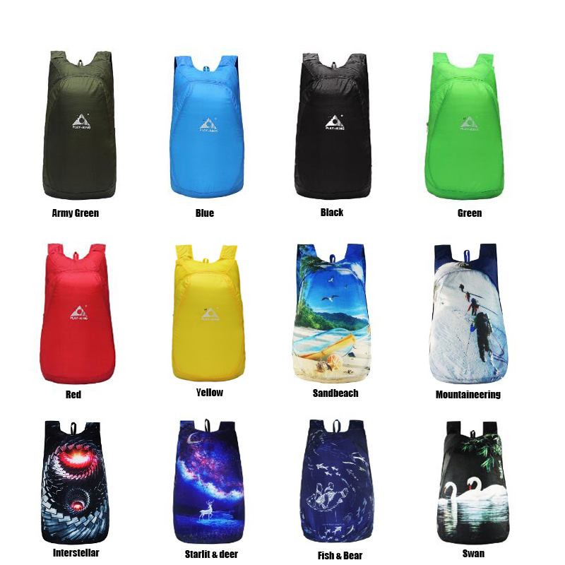 PLAYKING  Lightweight Backpack - Foldable Backpack Small recension och pris