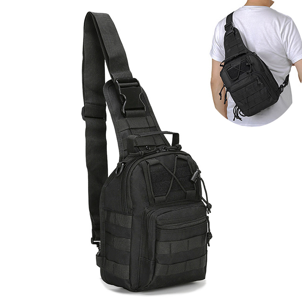 Men Crossbody Sling Backpack S - Rucksack Military Style recension och pris