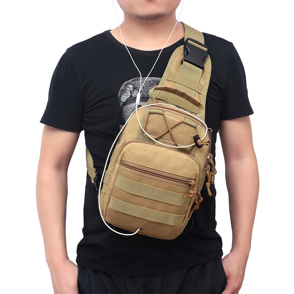 Men Crossbody Sling Backpack S - Rucksack Military Style recension och pris