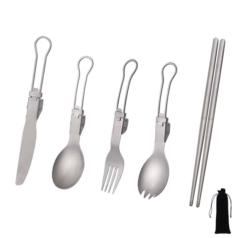 Titanium Foldable Utensil Set  - Foldable Backpack Small recension och pris