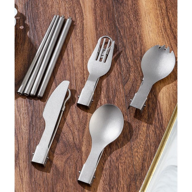Titanium Foldable Utensil Set  - Foldable Backpack Small recension och pris