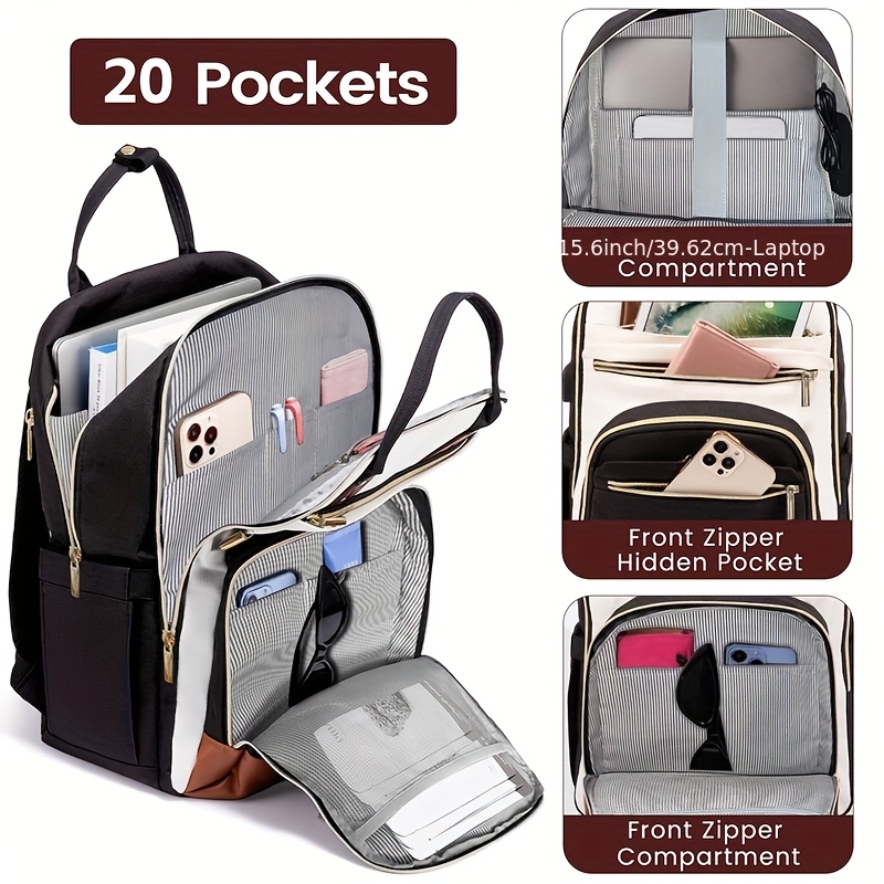 Women Two Tone Laptop Backpack - Laptop Backpack 15.6 recension och pris