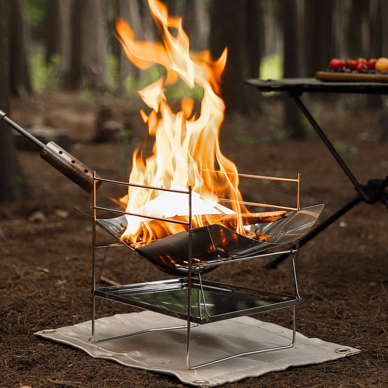 Wood Burning Camping Stove Por - Foldable Backpack Small recension och pris
